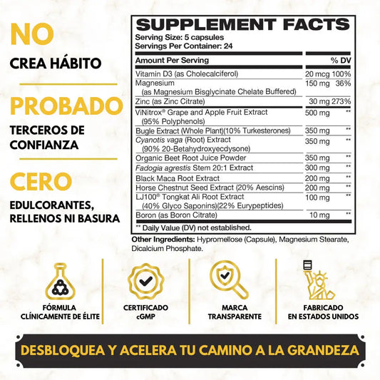 King Maker Plus : Suplemento 12 en 1 para hombres