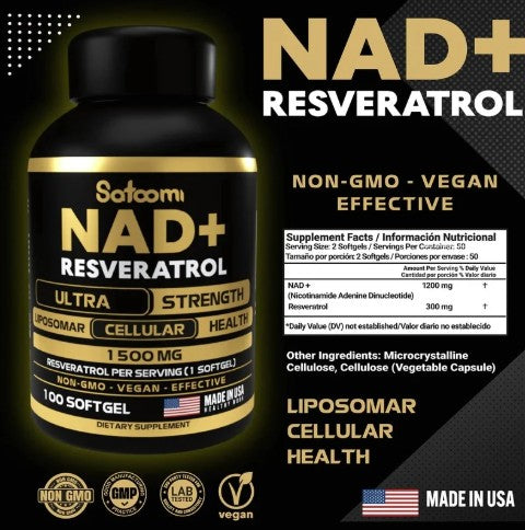 Oferta! NAD+ RESVERATROL AMERICANO